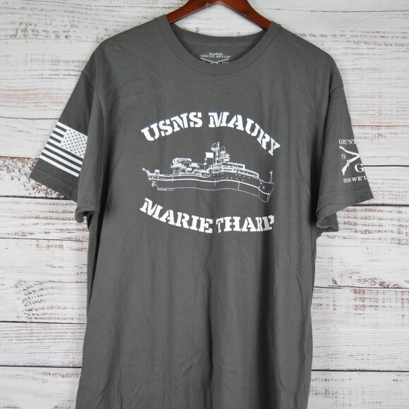 Grunt Style Men's USNS Maury Marie Tharp Shots Fired Size XL NEW - Picture 1 of 16